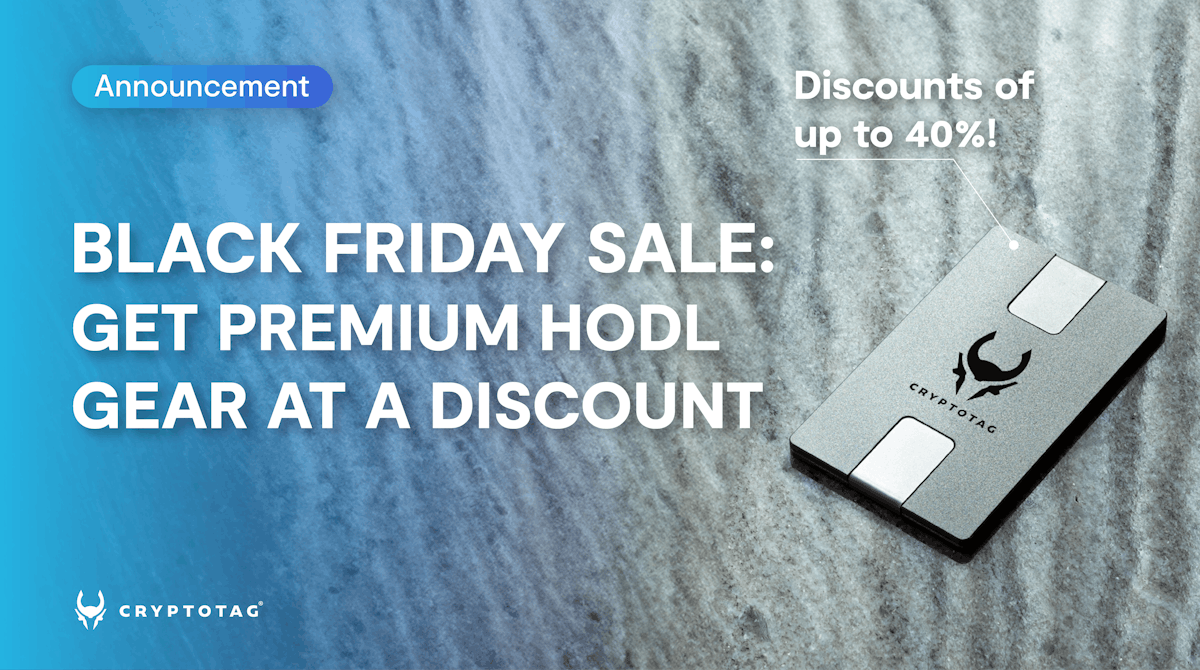 Cryptotag Black Friday Sale: Save up to 40%